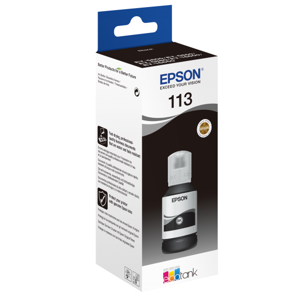 Epson 113 EcoTank Pigment Black ink bottle