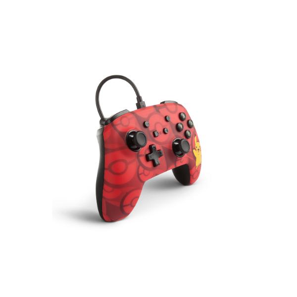 Power A Enhanced Wired Controller Rojo Pokemon Pikachu (Switch Mando) Power A