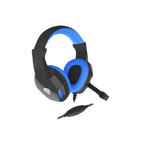 Auriculares Gaming Genesis Argon 100 2.0 Mini Jack Negro-azul