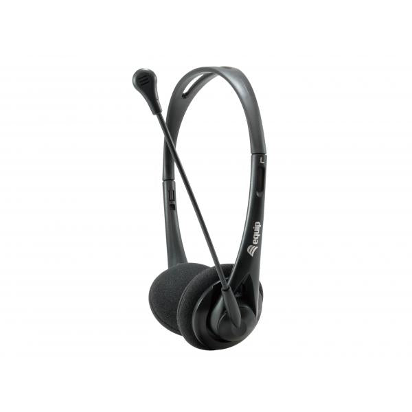 Equip Chat Headset Auriculares Alámbrico Diadema Llamadas/Música Negro