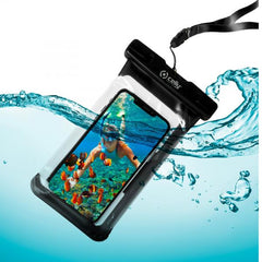 Celly SPLASHBAG UP TO 6.5 BK funda para teléfono móvil 16,5 cm (6.5") Funda de protección Negro