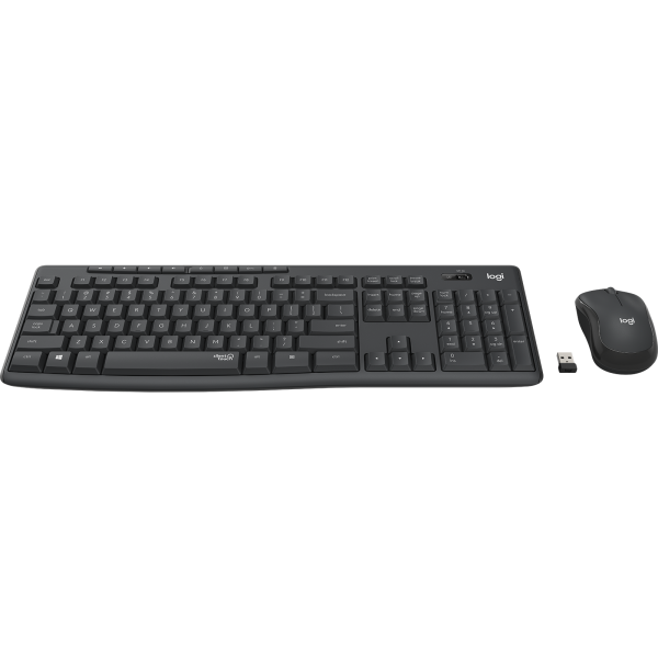 Logitech MK295 Silent Wireless Combo teclado Ratón incluido Oficina USB QWERTY Espaol Grafito