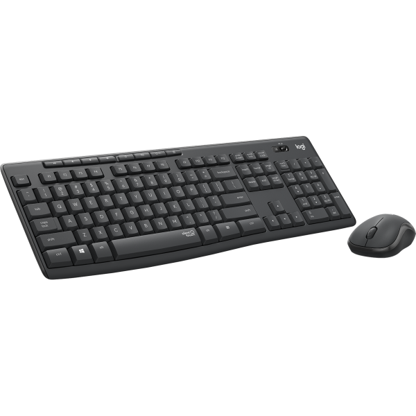 Logitech MK295 Silent Wireless Combo teclado Ratón incluido Oficina USB QWERTY Espaol Grafito