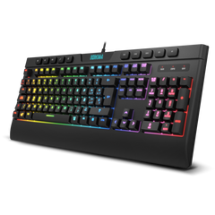 Krom Kalyos teclado Ratón incluido Juego USB Negro