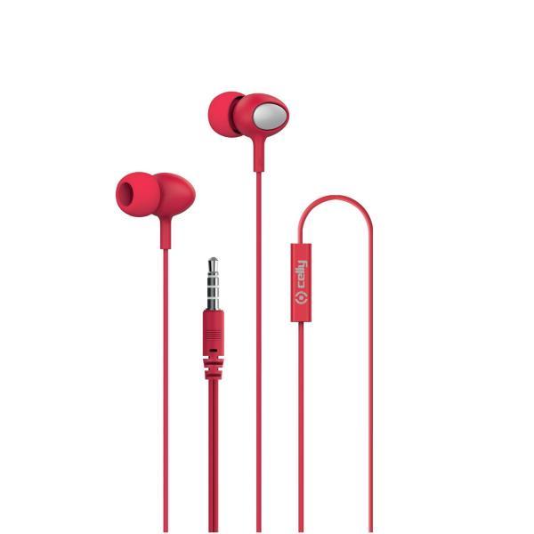 Celly UP500 Auriculares Alámbrico Dentro de oído Llamadas/Música Rojo