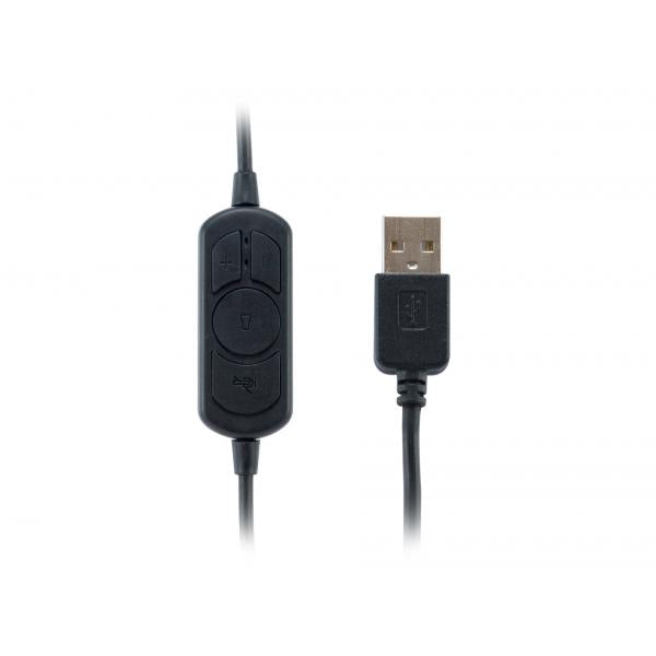 Equip 245305 auricular y casco Auriculares Alámbrico Diadema Oficina/Centro de llamadas USB tipo A Negro