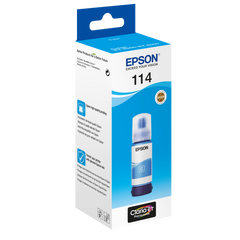 Epson 114 EcoTank Cyan ink bottle