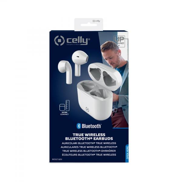 Celly Mini1 Auriculares Inalámbrico Dentro de oído Llamadas/Música USB Tipo C Bluetooth Blanco