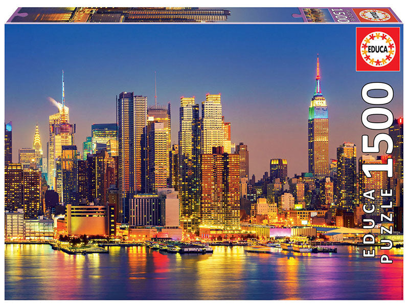 Educa Manhattan at Night Puzzle rompecabezas 1500 pieza(s) Ciudad