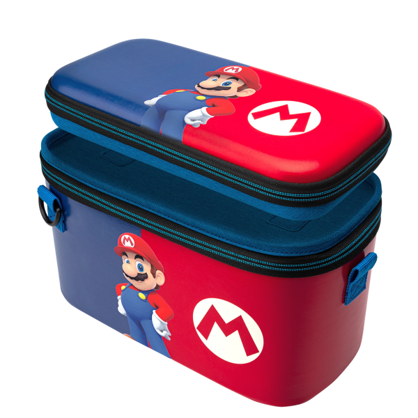 Pdp Pull-n-go Case Super Mario (mario Azul Y Rojo) (lite) (Switch Accesorio) Pdp