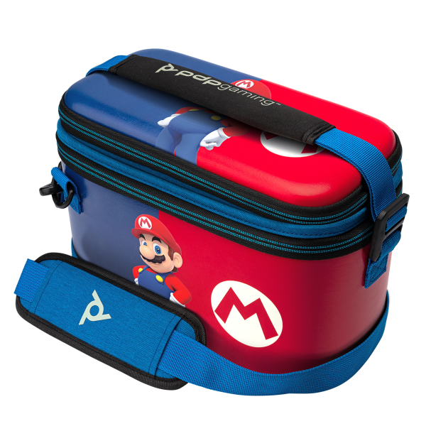 Pdp Pull-n-go Case Super Mario (mario Azul Y Rojo) (lite) (Switch Accesorio) Pdp