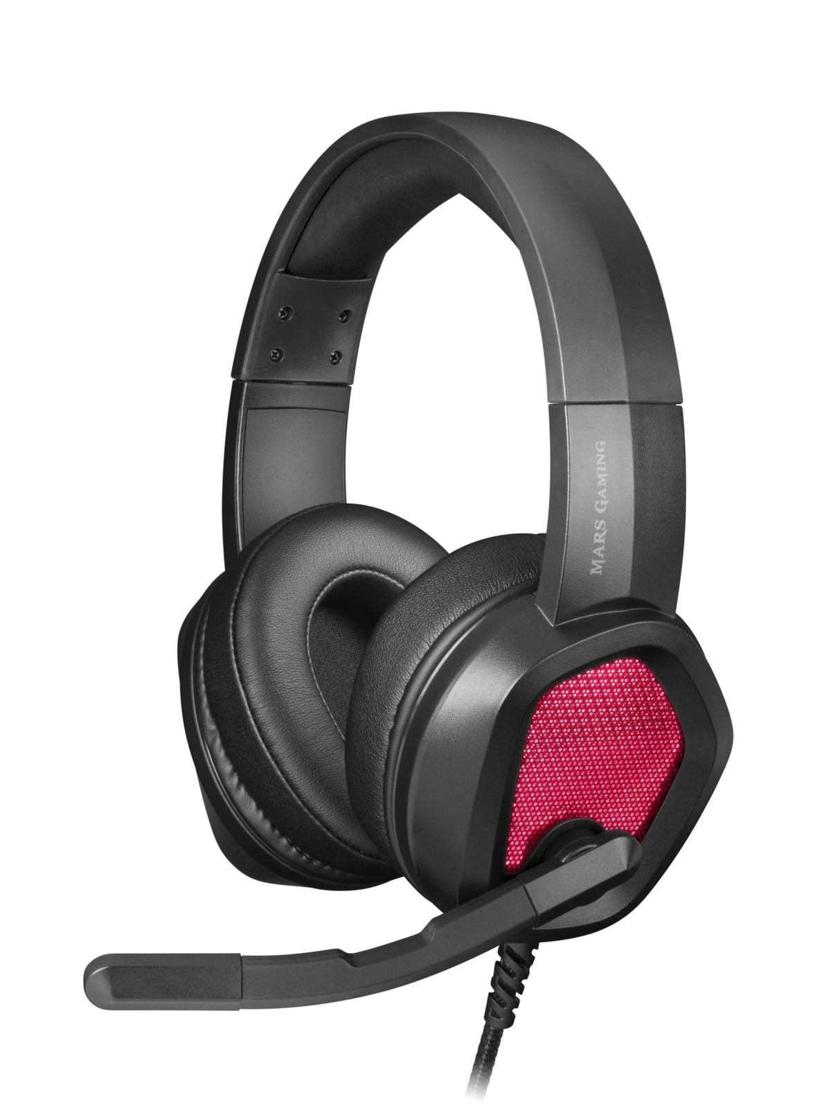 Mars Gaming MH320 Negro, Auriculares Gaming Neodimio, RGB Flow, Micrófono y Caja de Control