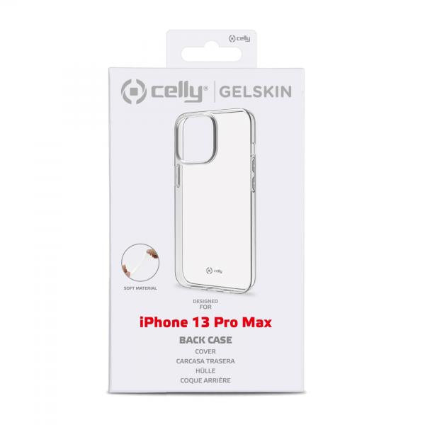 Celly GELSKIN Apple iPhone 13 Pro Max funda para teléfono móvil 17 cm (6.7") Transparente