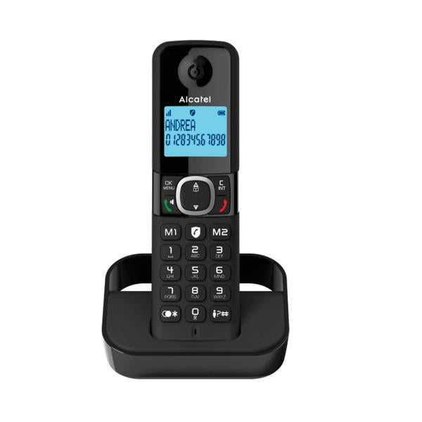 Alcatel F860 Teléfono DECT/analógico Identificador de llamadas Negro