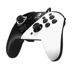 Pdp Faceoff Deluxe + Audio Wired Controller Black/white (negro/blanco) (oled) (Switch Mando) Pdp