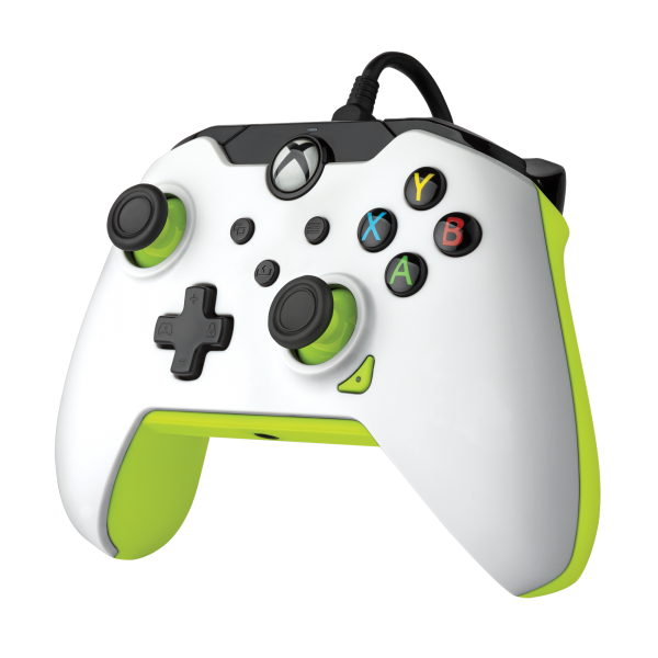 Pdp Wired Controller Electric White + Game Pass 1 Mes (xbone/pc) (Xbox Series X Mando) Pdp