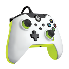 Pdp Wired Controller Electric White + Game Pass 1 Mes (xbone/pc) (Xbox Series X Mando) Pdp