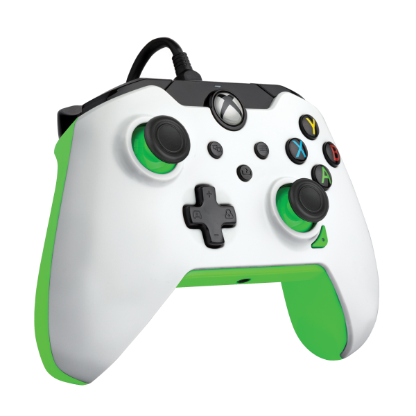 Pdp Wired Controller Neon White + Game Pass 1 Mes (xbone/pc) (Xbox Series X Mando) Pdp