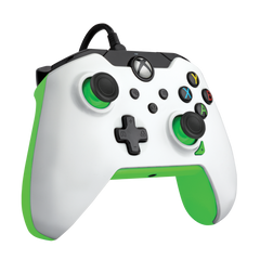 Pdp Wired Controller Neon White + Game Pass 1 Mes (xbone/pc) (Xbox Series X Mando) Pdp