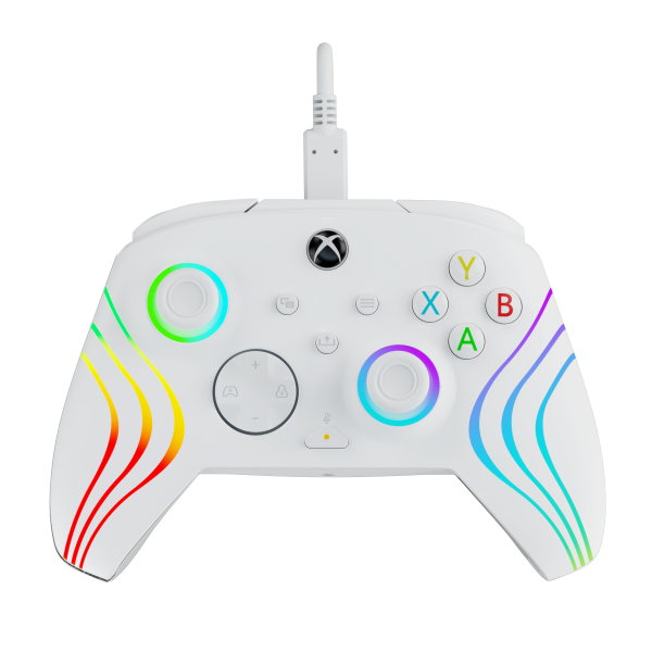 Pdp Afterglow Wave Wired Controller White (blanco) + Game Pass 1 Mes (xbone) (Xbox Series X Mando) Pdp