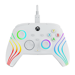 Pdp Afterglow Wave Wired Controller White (blanco) + Game Pass 1 Mes (xbone) (Xbox Series X Mando) Pdp