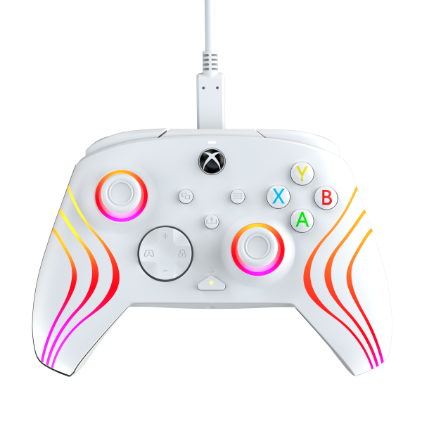 Pdp Afterglow Wave Wired Controller White (blanco) + Game Pass 1 Mes (xbone) (Xbox Series X Mando) Pdp