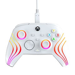 Pdp Afterglow Wave Wired Controller White (blanco) + Game Pass 1 Mes (xbone) (Xbox Series X Mando) Pdp