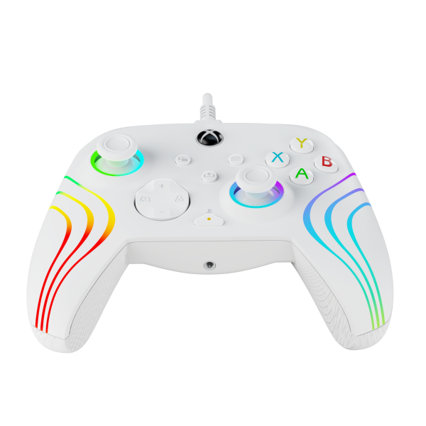 Pdp Afterglow Wave Wired Controller White (blanco) + Game Pass 1 Mes (xbone) (Xbox Series X Mando) Pdp