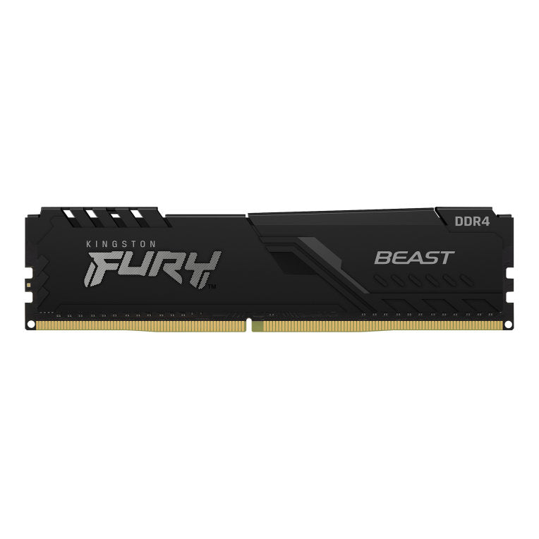 Memoria ram ddr4 16gb kingston - 3200mhz - pc4 - 25600 - fury beast rgb - negro - 1.2v