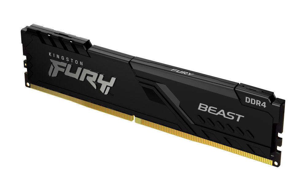 Memoria ram ddr4 16gb kingston - 3200mhz - pc4 - 25600 - fury beast rgb - negro - 1.2v