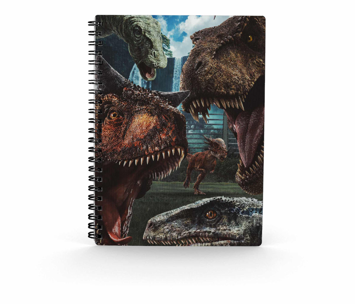 Libreta sd toys efecto 3d selfie jurassic world