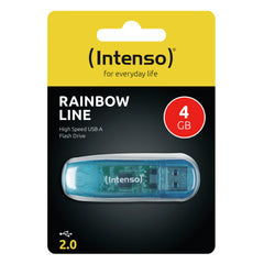 Memoria usb 2.0 intenso rainbow 4gb azul