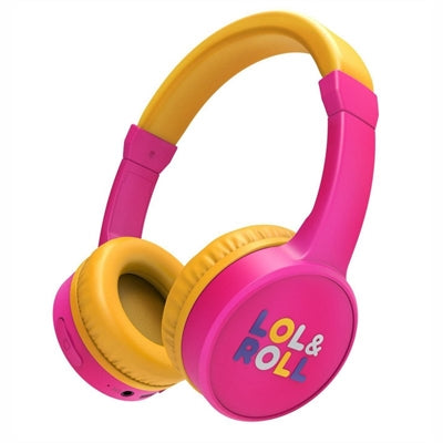 Auriculares micro energy sistem lol&roll pop rosa supraural - bt 5.1 - jack 3.5mm - multiplataforma