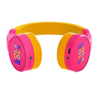 Auriculares micro energy sistem lol&roll pop rosa supraural - bt 5.1 - jack 3.5mm - multiplataforma