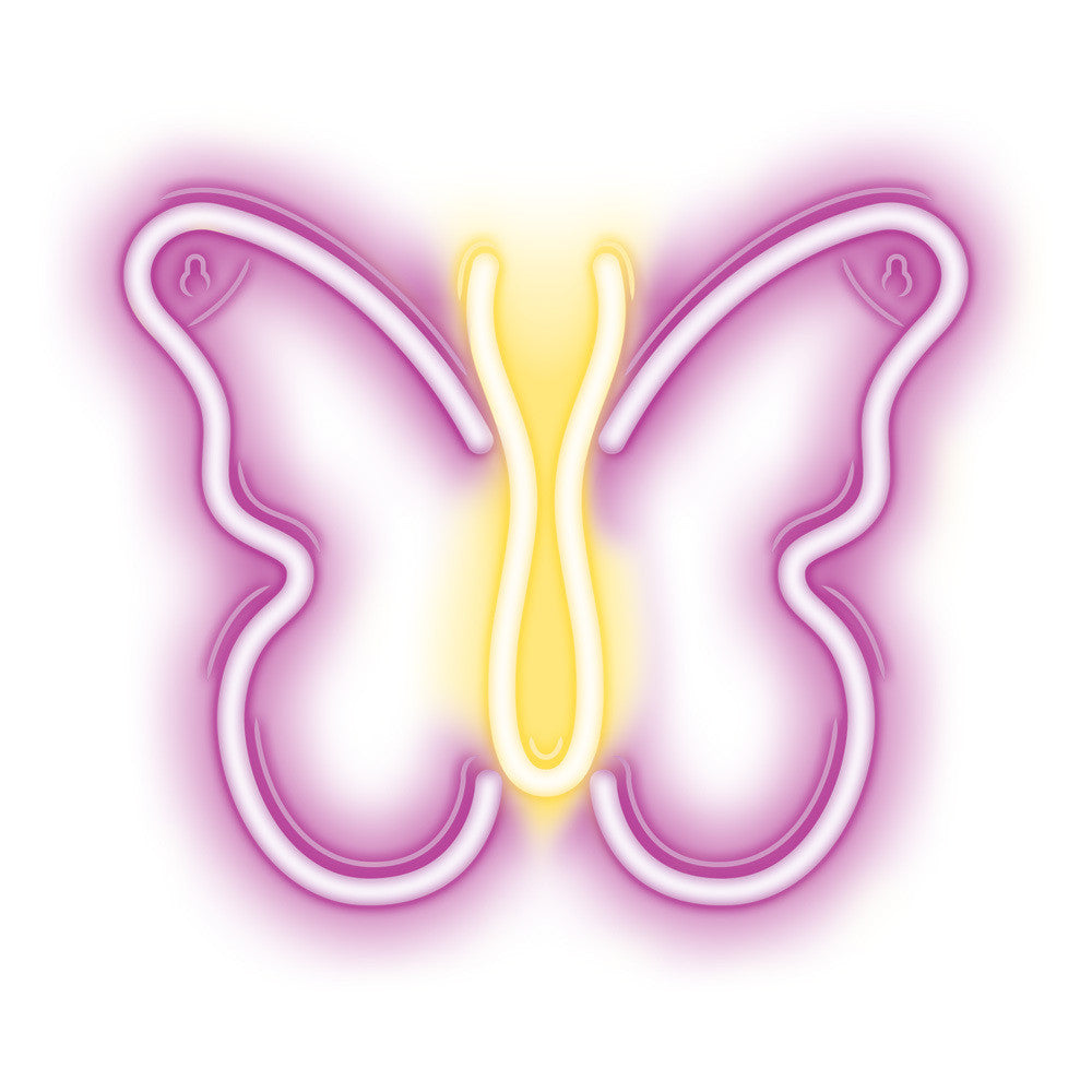 Lampara forever neon led butterfly pink