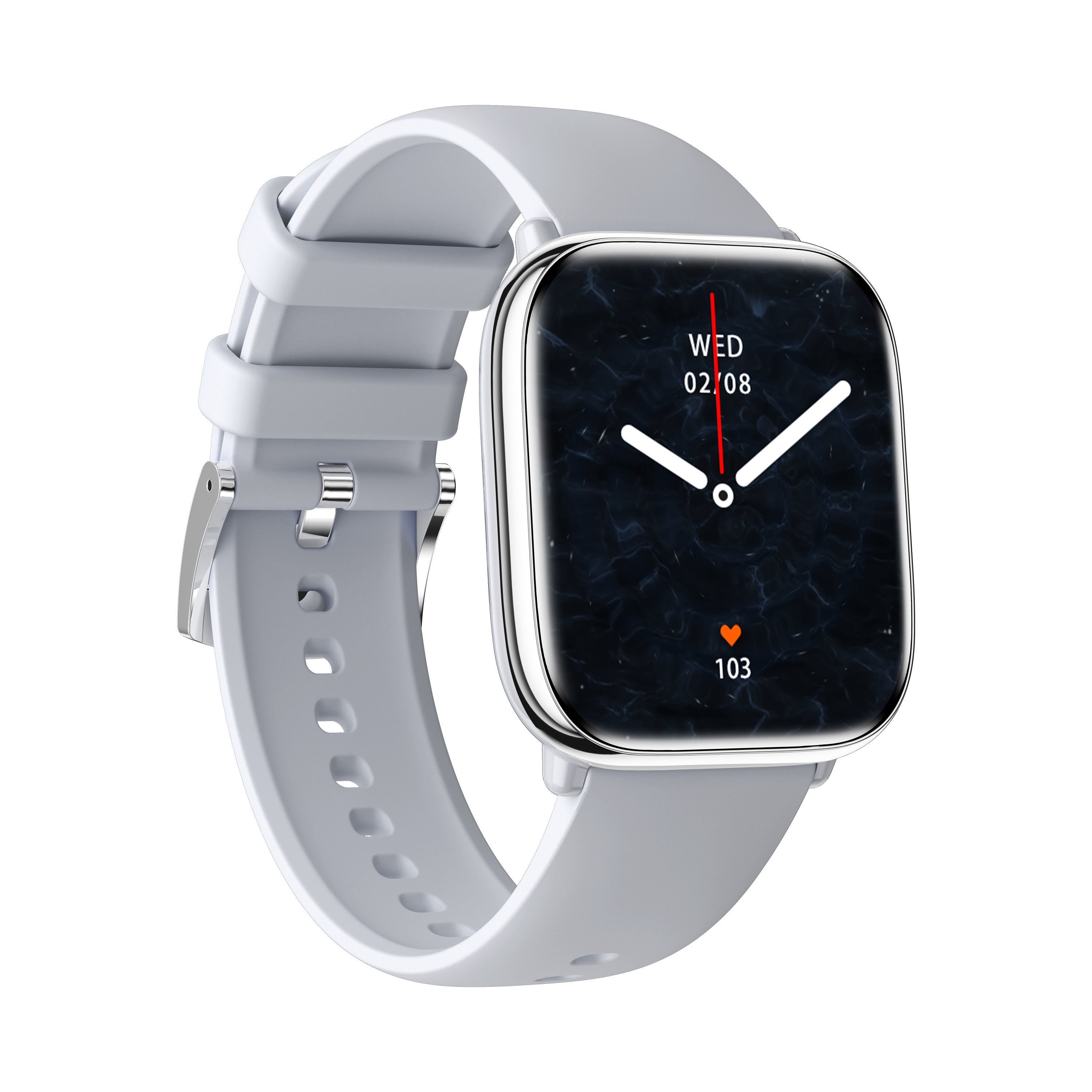 Reloj smartwatch myphone pastel silver gray