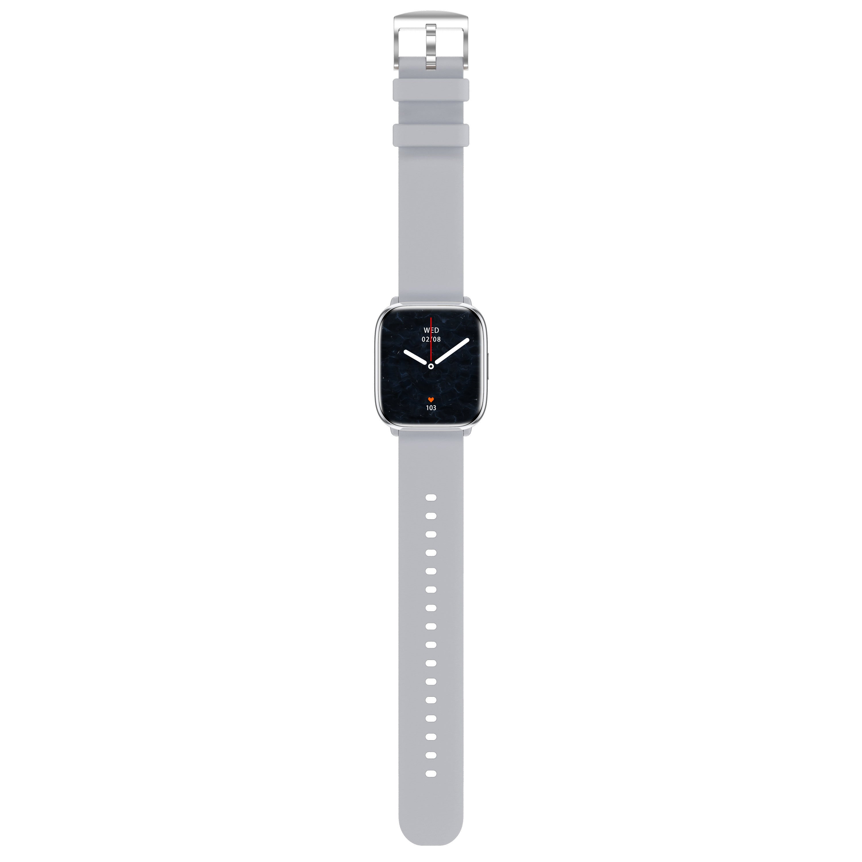 Reloj smartwatch myphone pastel silver gray