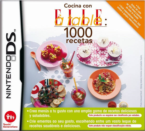 Cocina Con Elle A Table: 1.000 Recetas (3dsxl/3ds/2ds) (Dsi XL) Nintendo