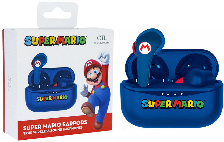 Otl Wireless Earpods Super Mario Blue (azul) (Auriculares) Otl