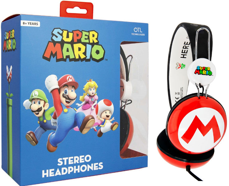 Otl Stereo Headphone Super Mario 3.5 Mm (switch/movil/tablet) (Auriculares) Otl