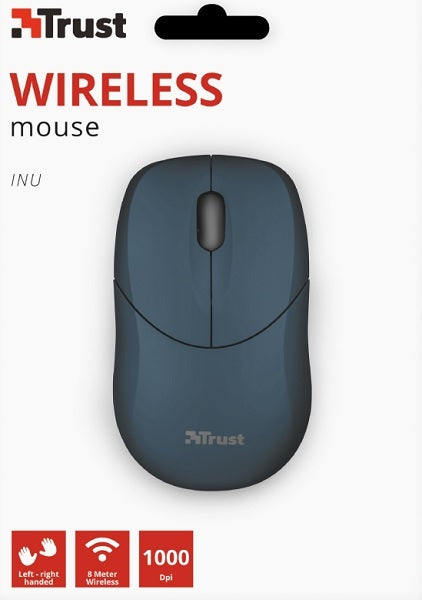 Trust Wireless Mouse Inu - Blue (azul) (sensor Optico De 1.000 Ppp Reales) (Ratón) Trust