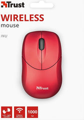 Trust Wireless Mouse Inu - Red (sensor Optico De 1.000 Ppp Reales) (Ratón) Trust