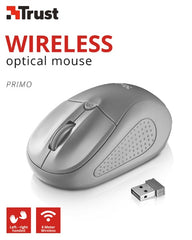 Trust Wireless Mouse Primo - Grey (sensor Optico De 1.000 - 1.600 Ppp Reales) (Ratón) Trust