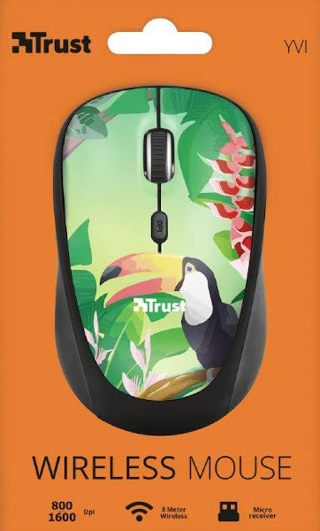 Trust Yvi Wireless Compact Mouse Toucan (sensor Optico De 800 - 1.600 Ppp Reales) (Ratón) Trust