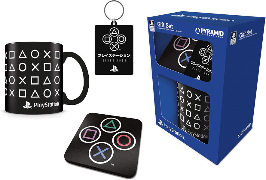 Caja Regalo Playstation (incluye: Mug/coaster & Keychain) (Caja regalo)