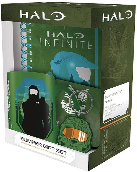 Megacaja Regalo Halo Infinite(incluye:libro Notas/mug/coaster & Keychain) (Caja regalo)