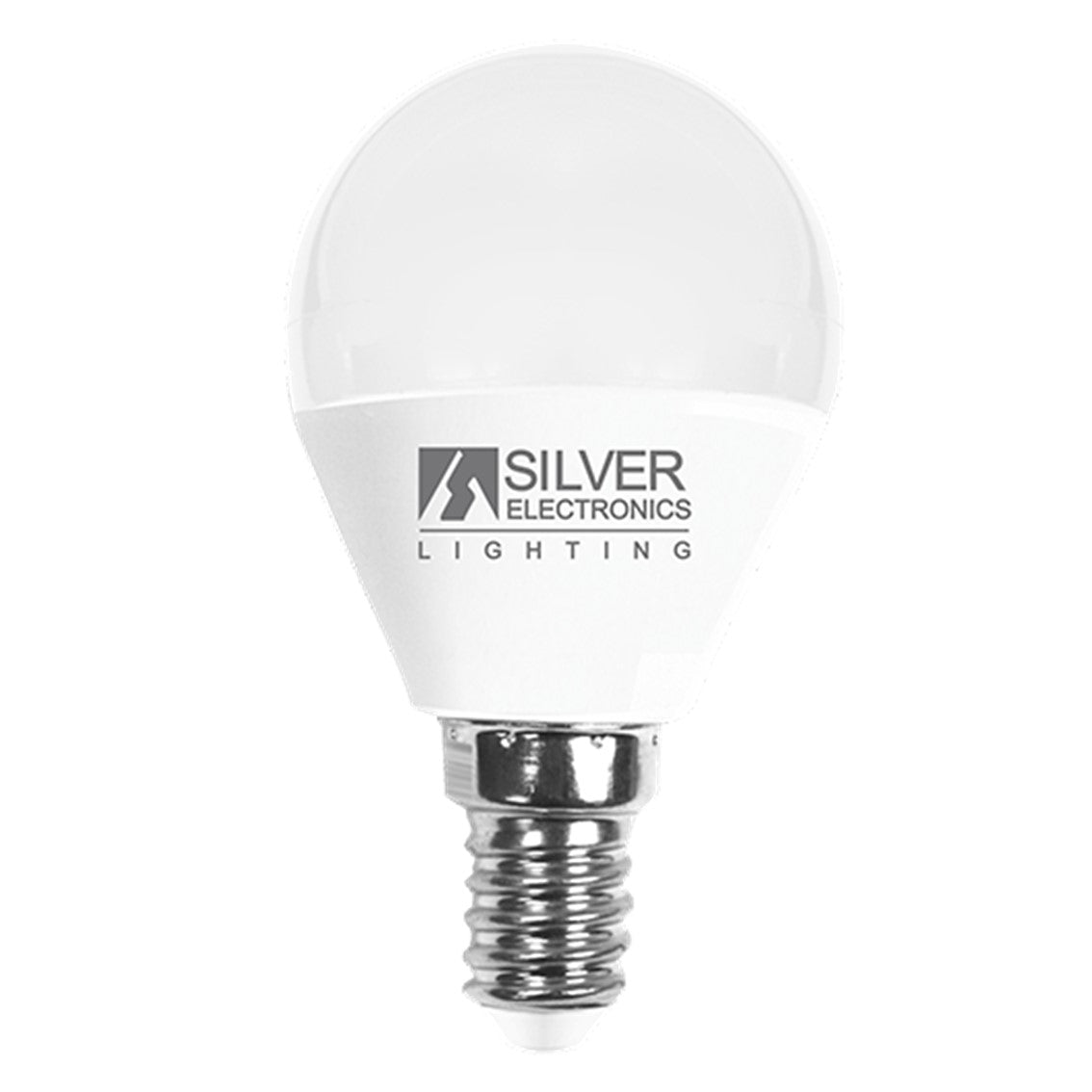 Bombilla led decorativa silver electronis esferica 6w=65w - e14 - 4000k - 520 lm - luz neutra - a+