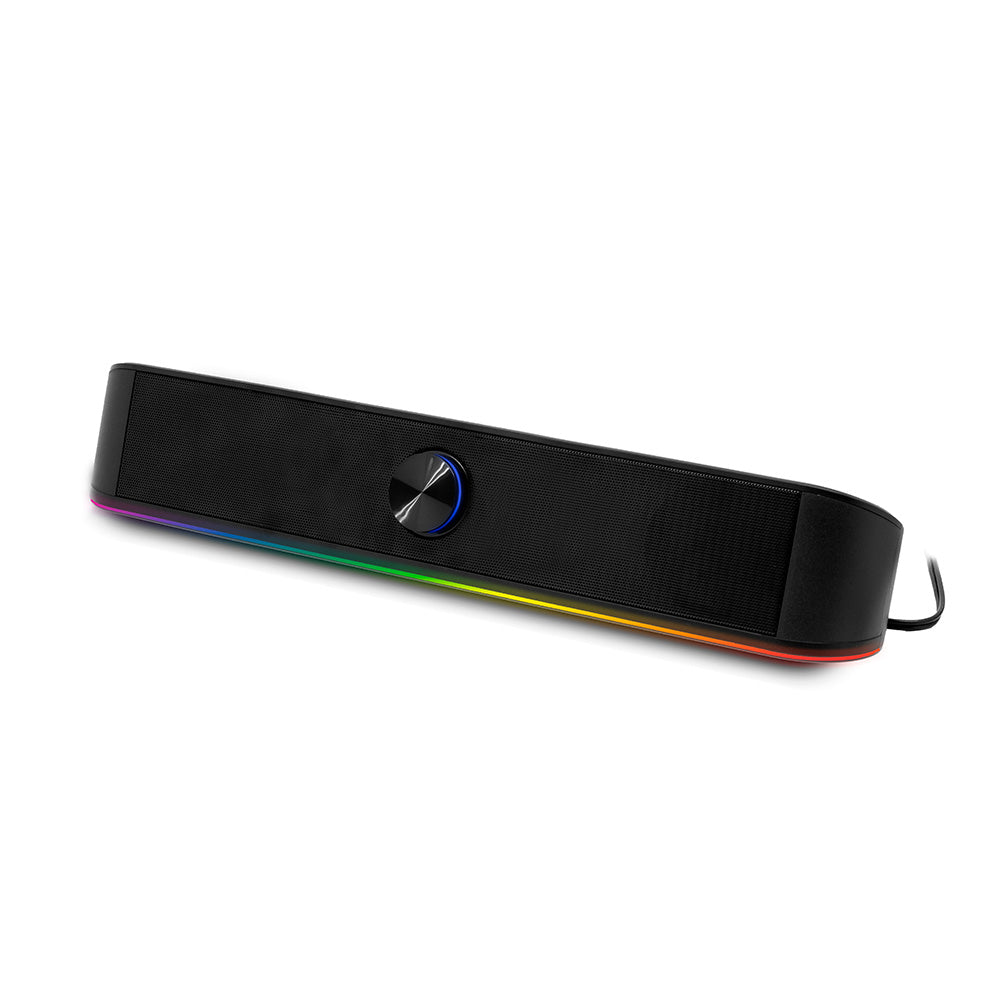 Phoenix ohmios barra sonido rgb 6w rms bt - bluetooth - usb - aux - botones tactiles