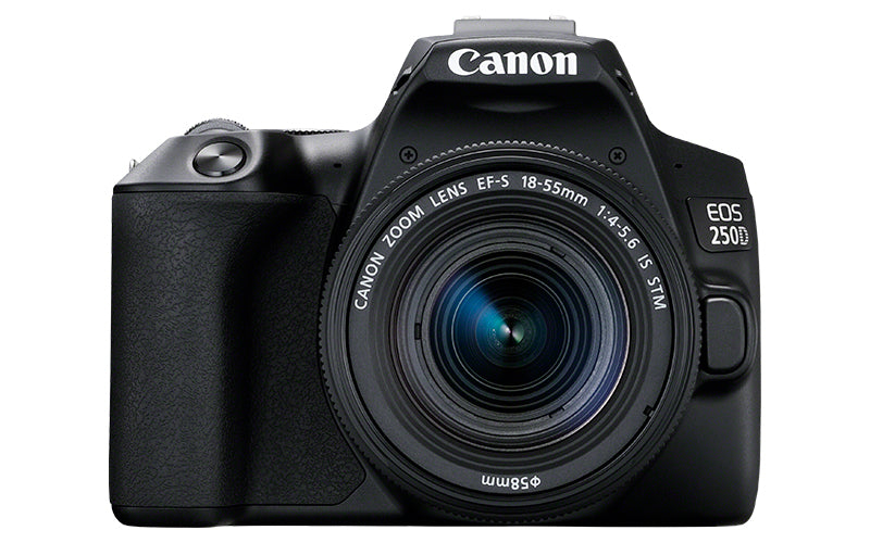 Camara digital canon reflex eos 250d+ef - s 18 - 55mm f - 4 - 5.6 is - 24.1mp - digic 8 - 4k - wifi - bluetooth - negro