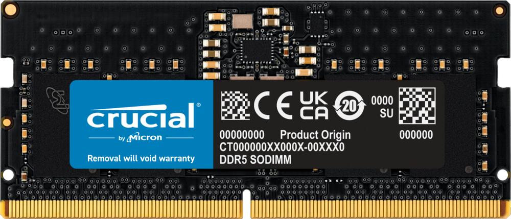 Memoria ram ddr5 8gb crucial - sodimm - 5200 mhz - pc5 41600 cl42